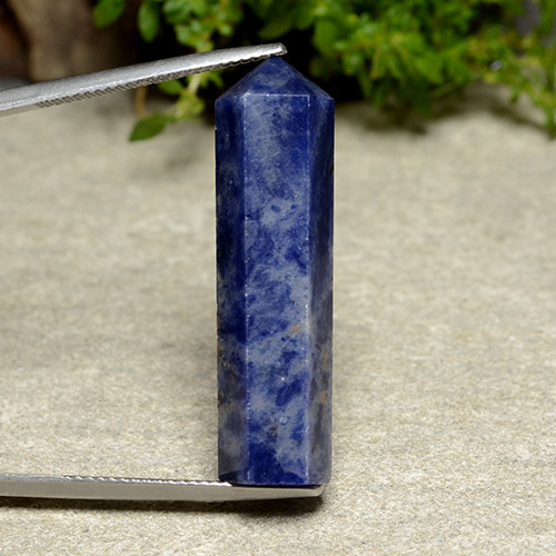 21.92캐럿 천연 네이비 블루 소달라이트, 멋진 모양, 불투명체