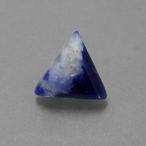 1.65캐럿 천연 멀티컬러 소달라이트, 트릴리언, 9.9×9.8 mm, 불투명체