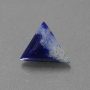 1.65캐럿 천연 멀티컬러 소달라이트, 트릴리언, 9.9×9.8 mm, 불투명체