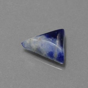 1.65캐럿 천연 멀티컬러 소달라이트, 트릴리언, 9.9×9.8 mm, 불투명체