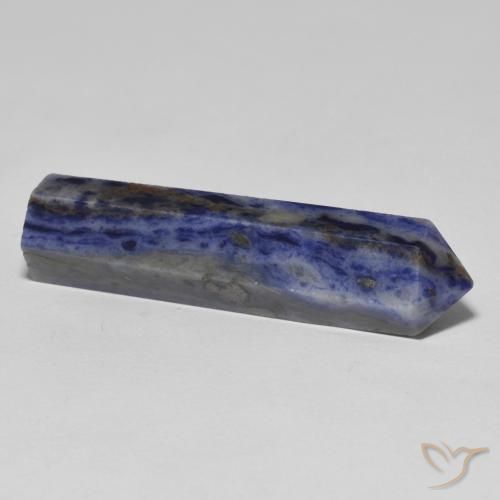 24.21캐럿 천연 Blue Grey 소달라이트, 팬시한, 불투명체