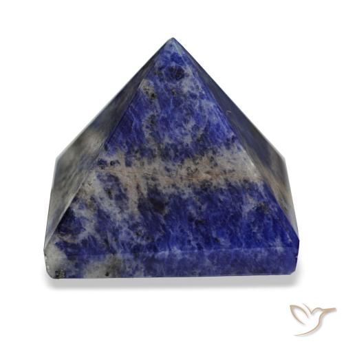 81.65캐럿 천연 멀티컬러 블루 소달라이트, 스퀘어, 25.8×25.8 mm, 불투명체