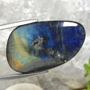14.98캐럿 천연 멀티컬러 스펙트롤라이트, 멋진 모양, 28.1×16.8 mm, 불투명체