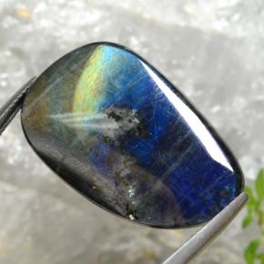 14.98캐럿 천연 멀티컬러 스펙트롤라이트, 멋진 모양, 28.1×16.8 mm, 불투명체