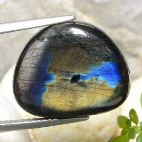 9.04캐럿 천연 멀티컬러 스펙트롤라이트, 멋진 모양, 18×14.5 mm, 불투명체