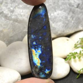 29.02캐럿 천연 멀티컬러 스펙트롤라이트, 멋진 모양, 49.5×15.6 mm, 불투명체