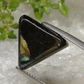 5.25캐럿 천연 멀티컬러 스펙트롤라이트, 트릴리언, 13.4×12.1 mm, 불투명체