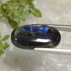 3.52캐럿 천연 다색 스펙트롤라이트, 타원형 컷, 불투명체