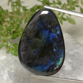 9.44캐럿 천연 멀티컬러 스펙트롤라이트, 멋진 모양, 23×16.3 mm, 불투명체