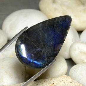 22.92캐럿 천연 다색 스펙트롤라이트, 배 모양, 불투명체