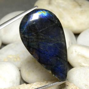 22.92캐럿 천연 다색 스펙트롤라이트, 배 모양, 불투명체