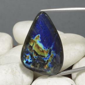 27.00캐럿 천연 멀티컬러 스펙트롤라이트, 멋진 모양, 34.3×22.8 mm, 불투명체