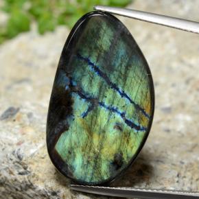 14.77캐럿 천연 멀티컬러 스펙트롤라이트, 멋진 모양, 27.1×16.4 mm, 불투명체