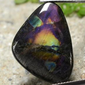 11.16캐럿 천연 멀티컬러 스펙트롤라이트, 트릴리언, 23.4×17.2 mm, 불투명체