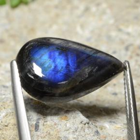 8.15캐럿 천연 다색 스펙트롤라이트, 배 모양, 불투명체