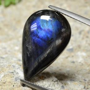 8.15캐럿 천연 다색 스펙트롤라이트, 배 모양, 불투명체