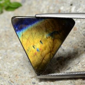9.73캐럿 천연 멀티컬러 스펙트롤라이트, 트릴리언, 17×20.5 mm, 불투명체