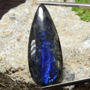 20.21캐럿 천연 다색 스펙트롤라이트, 배 모양, 불투명체