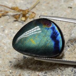 9.82캐럿 천연 다색 스펙트롤라이트, 멋진 모양, 불투명체