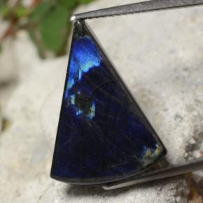 7.77캐럿 천연 멀티컬러 스펙트롤라이트, 트릴리언, 19.7×14.5 mm, 불투명체