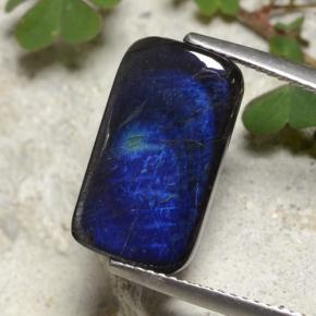 4.98캐럿 천연 다색 스펙트롤라이트, 쿠션 컷, 불투명체