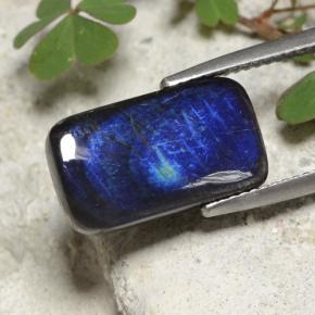 4.98캐럿 천연 다색 스펙트롤라이트, 쿠션 컷, 불투명체