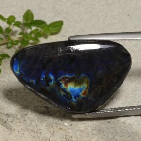 14.20캐럿 천연 멀티컬러 스펙트롤라이트, 멋진 모양, 26.9×16.4 mm, 불투명체