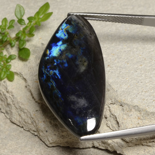 23.37캐럿 천연 멀티컬러 스펙트롤라이트, 멋진 모양, 36.3×17.5 mm, 불투명체