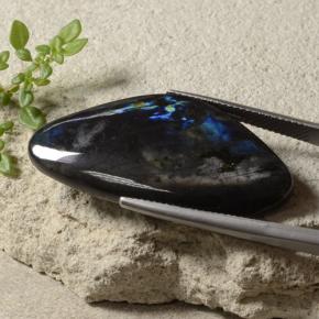 23.37캐럿 천연 멀티컬러 스펙트롤라이트, 멋진 모양, 36.3×17.5 mm, 불투명체