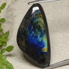 10.00캐럿 천연 멀티컬러 스펙트롤라이트, 멋진 모양, 25.9×13.4 mm, 불투명체
