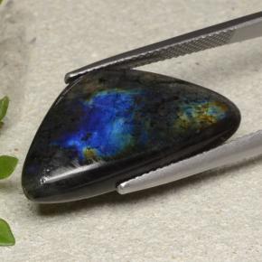 10.00캐럿 천연 멀티컬러 스펙트롤라이트, 멋진 모양, 25.9×13.4 mm, 불투명체