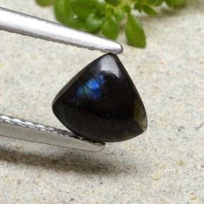 0.69캐럿 천연 멀티컬러 스펙트롤라이트, 배 모양, 6.7×6.2 mm, 불투명체