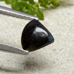 0.69캐럿 천연 멀티컬러 스펙트롤라이트, 배 모양, 6.7×6.2 mm, 불투명체