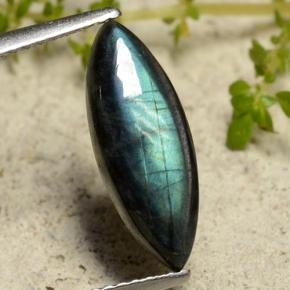 2.27캐럿 천연 멀티컬러 스펙트롤라이트, 마퀴즈, 15.8×6 mm, 불투명체
