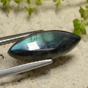 2.27캐럿 천연 멀티컬러 스펙트롤라이트, 마퀴즈, 15.8×6 mm, 불투명체