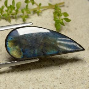 6.14캐럿 천연 멀티컬러 스펙트롤라이트, 멋진 모양, 26.1×10.8 mm, 불투명체