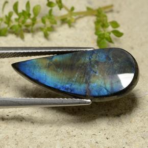 6.14캐럿 천연 멀티컬러 스펙트롤라이트, 멋진 모양, 26.1×10.8 mm, 불투명체