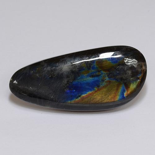 16.28캐럿 천연 다색 스펙트롤라이트, 멋진 모양, 불투명체