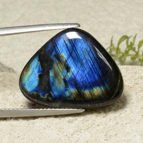 10.60캐럿 천연 멀티컬러 스펙트롤라이트, 트릴리언, 22.5×17.1 mm, 불투명체