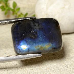 6.99캐럿 천연 다색 스펙트롤라이트, 쿠션 컷, 불투명체