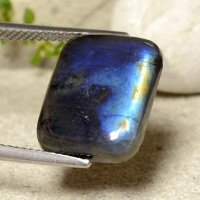 6.99캐럿 천연 다색 스펙트롤라이트, 쿠션 컷, 불투명체