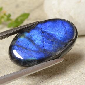 5.19캐럿 천연 다색 스펙트롤라이트, 타원형 컷, 불투명체