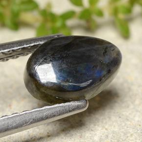 0.81캐럿 천연 멀티컬러 스펙트롤라이트, 배 모양, 8.1×5.4 mm, 불투명체