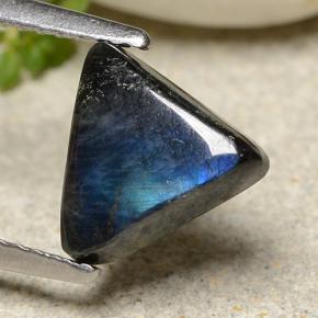 1.57캐럿 천연 멀티컬러 스펙트롤라이트, 트릴리언, 8.7×8.1 mm, 불투명체