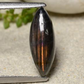 1.32캐럿 천연 멀티컬러 스펙트롤라이트, 마퀴즈, 12.7×4.8 mm, 불투명체