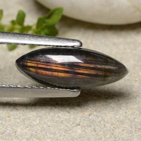 1.32캐럿 천연 멀티컬러 스펙트롤라이트, 마퀴즈, 12.7×4.8 mm, 불투명체