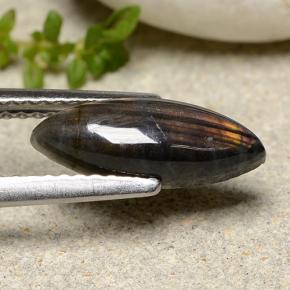 1.32캐럿 천연 멀티컬러 스펙트롤라이트, 마퀴즈, 12.7×4.8 mm, 불투명체