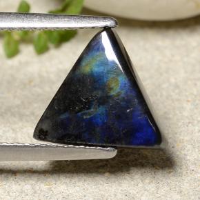 1.95캐럿 천연 멀티컬러 스펙트롤라이트, 트릴리언, 10.4×9.4 mm, 불투명체