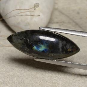 7.35캐럿 천연 멀티컬러 스펙트롤라이트, 마퀴즈, 24×9.2 mm, 불투명체