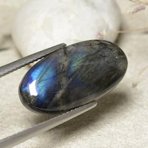 7.34캐럿 천연 다색 스펙트롤라이트, 타원형 컷, 불투명체